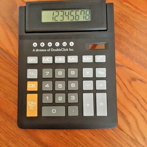 Solar powered calculator - solar, with